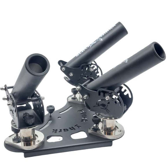 Portacañas Blackshark ROCKET 3 – Triple suporte para cañas con base