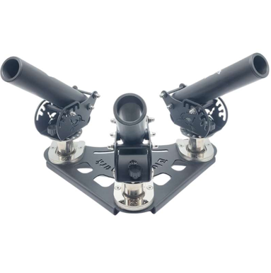 Portacañas Blackshark ROCKET 3 – Triple suporte para cañas con base