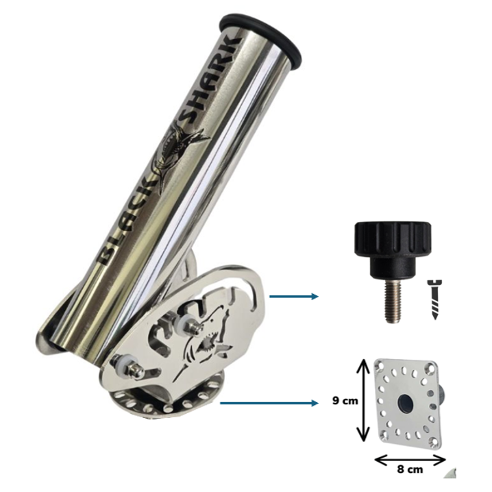 Portacañas Blackshark Oval XL