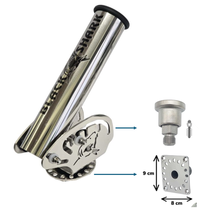 Portacañas Blackshark Oval XL