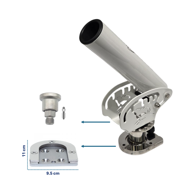 Portacañas Blackshark Oval XL