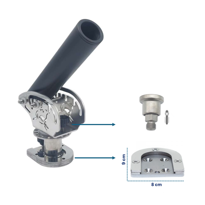 Portacañas Blackshark Oval XL