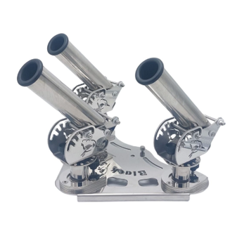 Portacañas Blackshark ROCKET 3 – Triple suporte para cañas con base