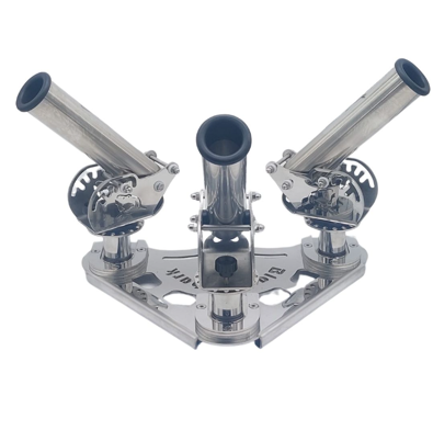 Portacañas Blackshark ROCKET 3 – Triple suporte para cañas con base