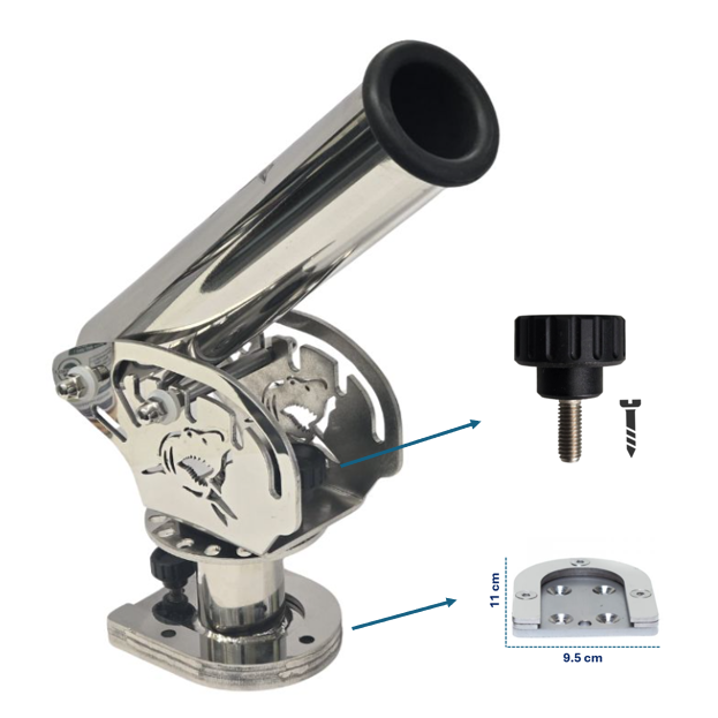 Portacañas Blackshark Oval XL