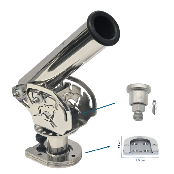 Portacañas Blackshark Oval XL