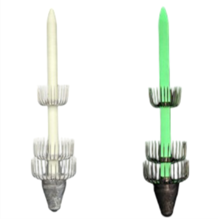 Potera fosforescente de profundidad BlackShark 700-750-1000 gr