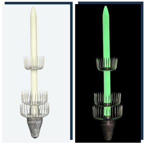 Potera fosforescente de profundidad BlackShark 700-750-1000 gr